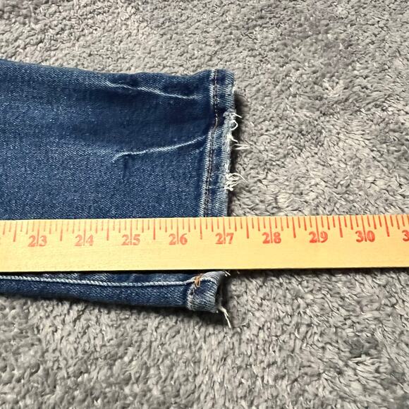 Good American Jeans Womens 0-25 Straight Mid Rise Blue Ankle - Picture 9 of 10